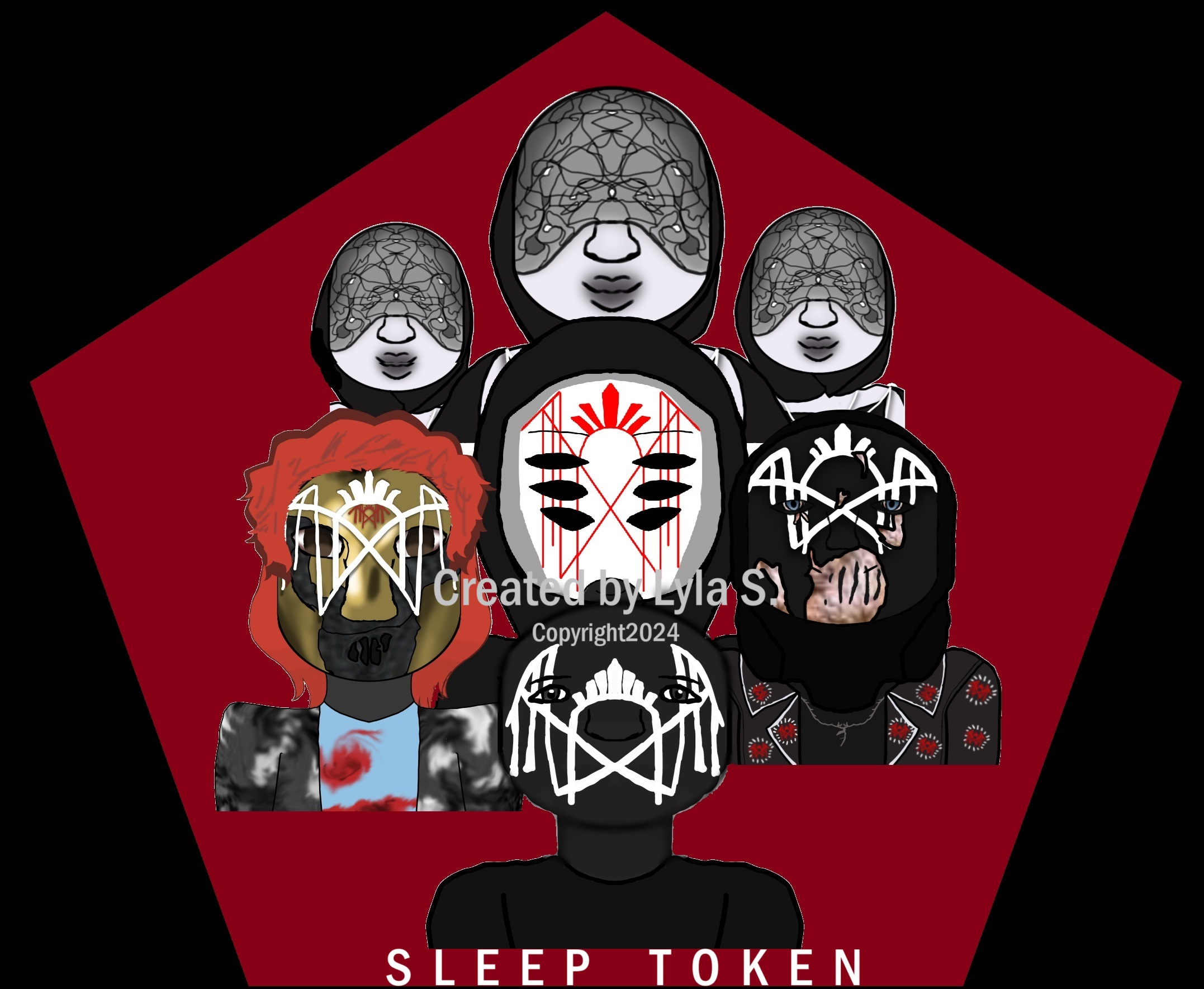 Fan Drawn Sleep Token Band Picture